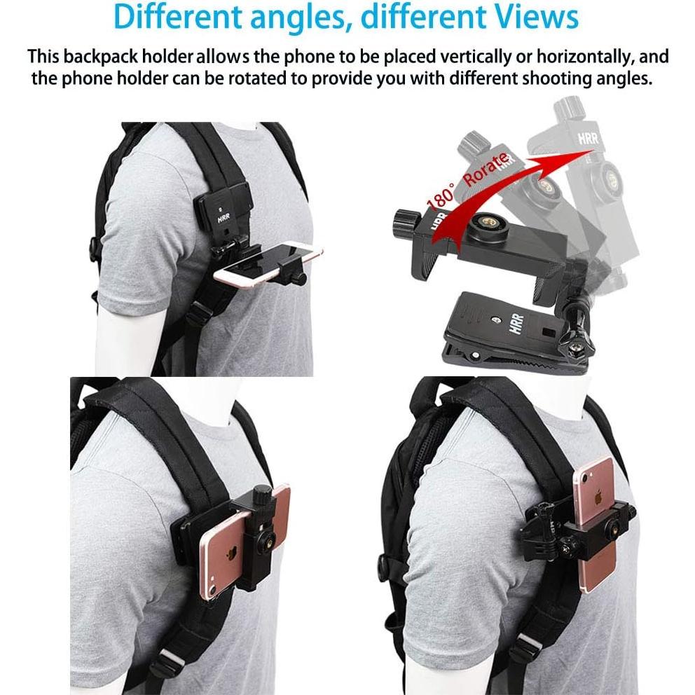 Soporte Clip para Mochila PellKing para Teléfono y GoPro