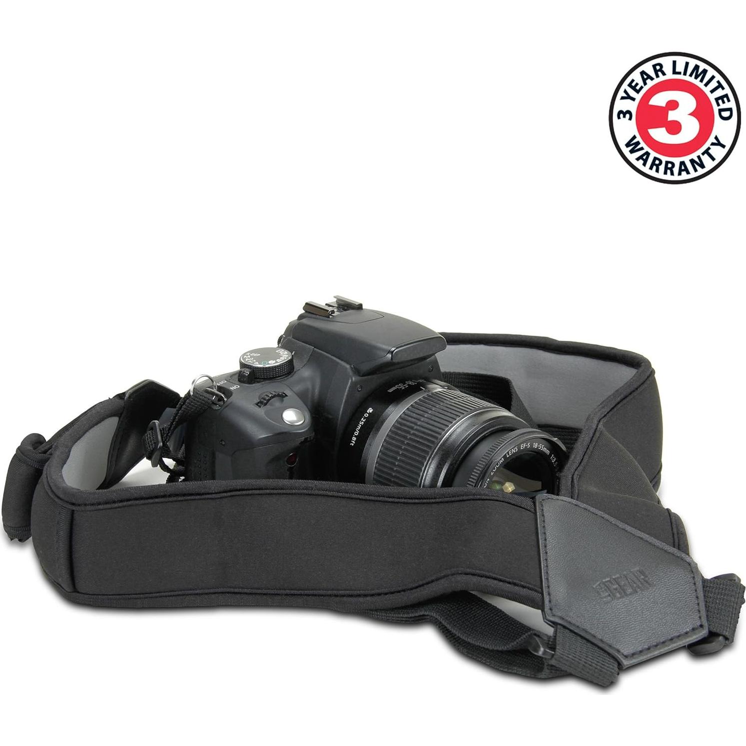 Arnés de Pecho USA Gear para Cámara DSLR Neopreno Negro