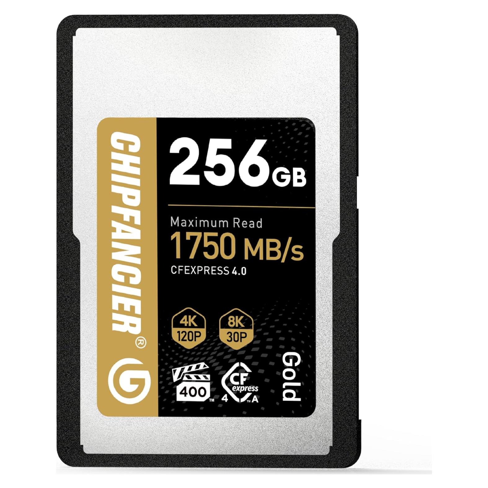 Tarjeta CFexpress 4.0 Tipo A 256GB CHIPFANCIER Vel. 1750MB/s