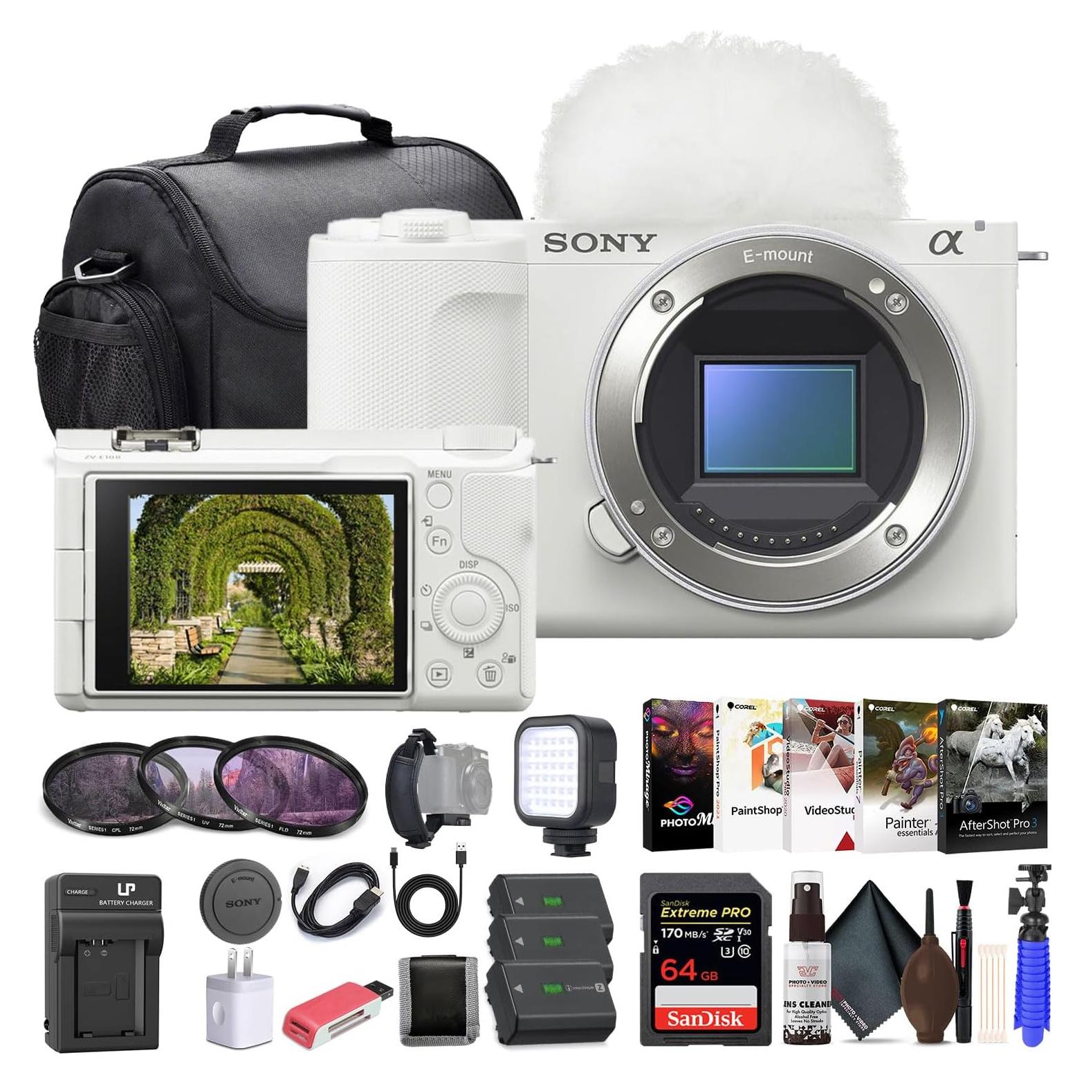 Cámara Sin Espejo Sony Alpha ZV-E10 II Blanco + Accesorios