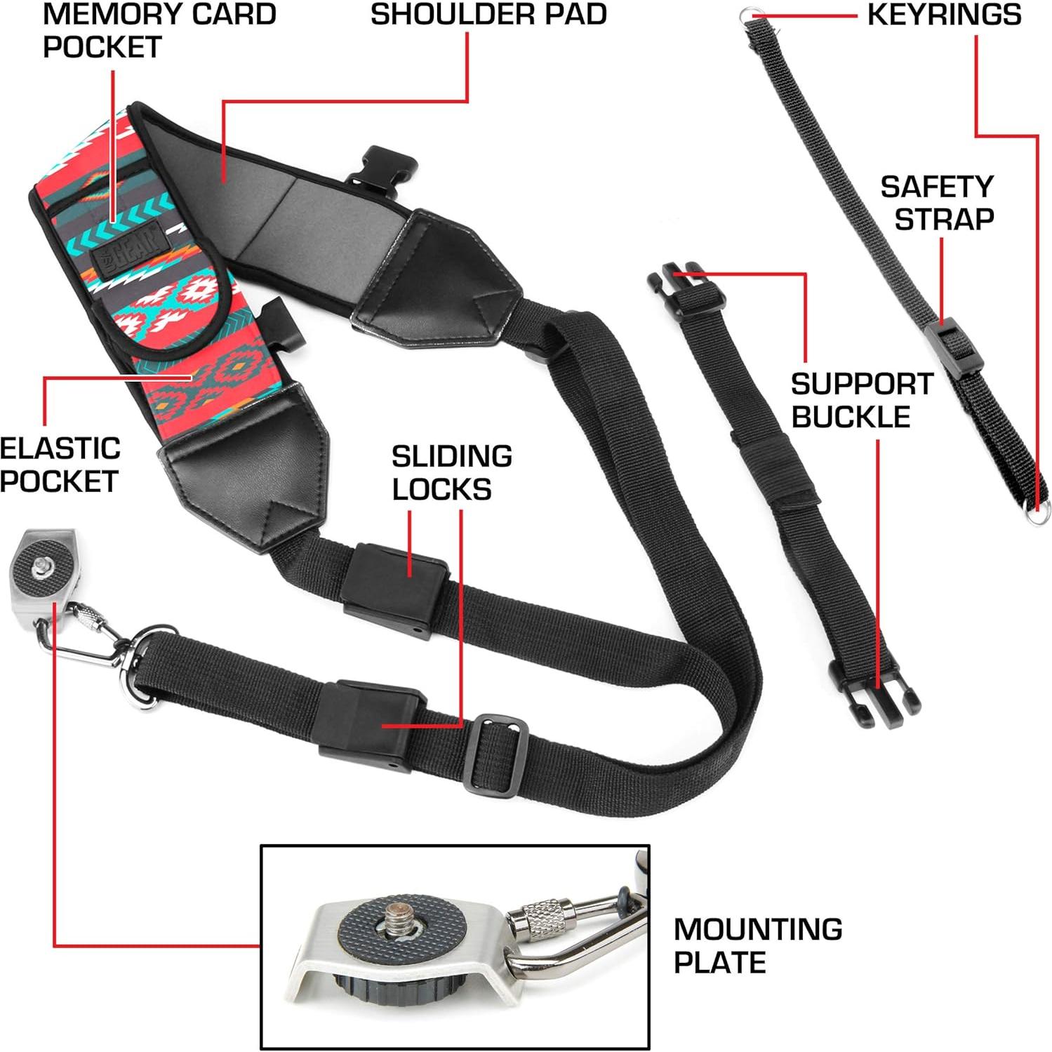 Correa Sling para Cámara USA Gear - Neopreno Ajustable, 226g