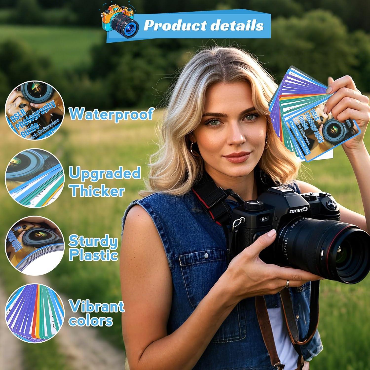 Hoja de Trucos de Fotografía DSLR OCQOTAT 10.16x17.78cm