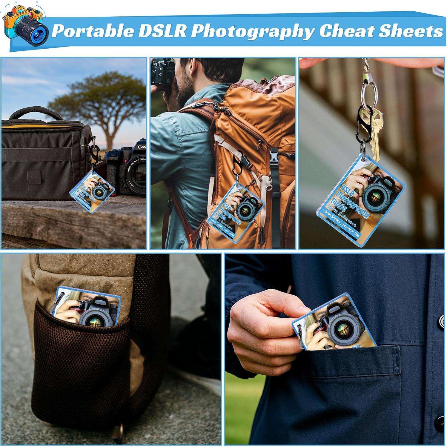 Hoja de Trucos de Fotografía DSLR OCQOTAT 10.16x17.78cm