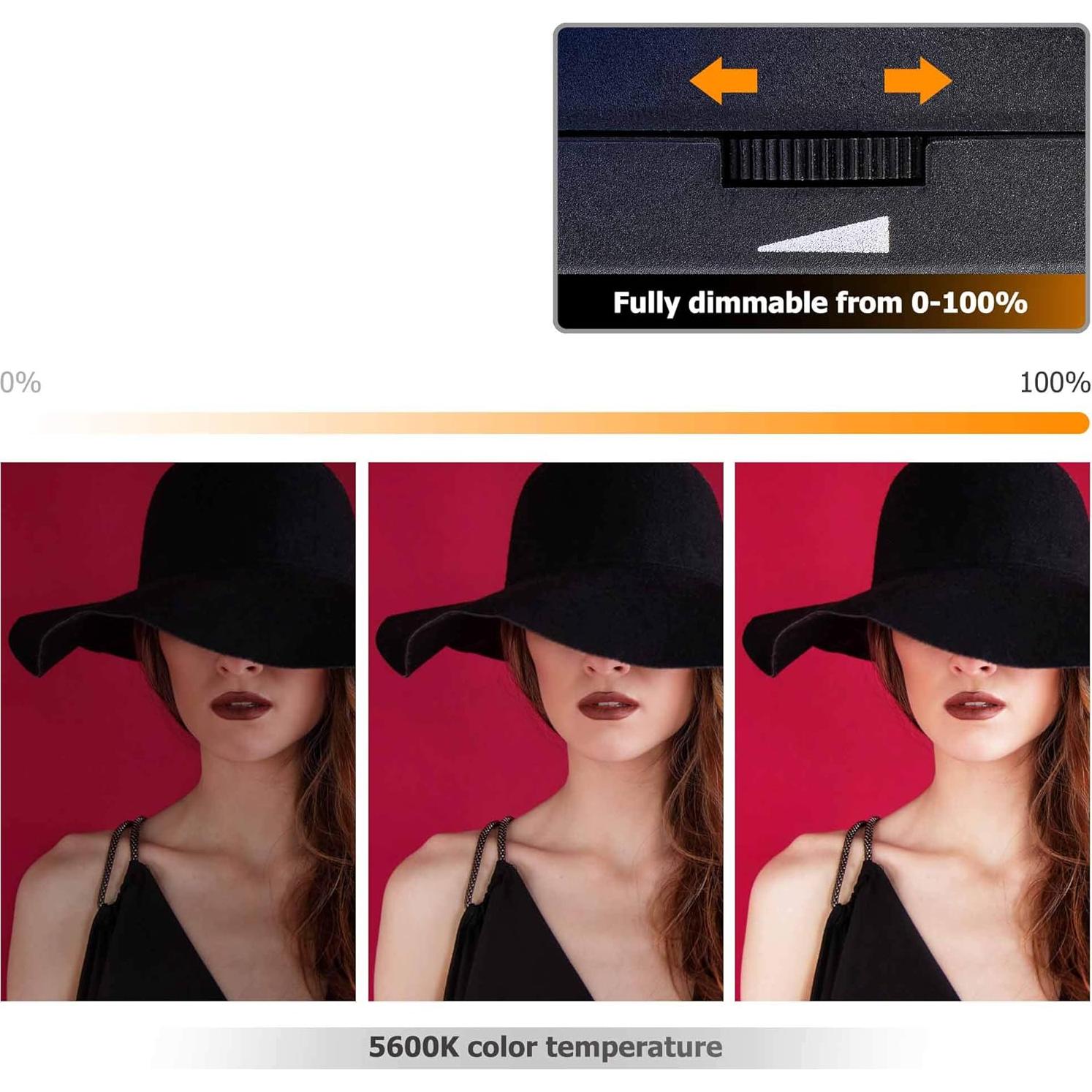 Mini Luz LED Kiwifotos para Vlogs y Grabación de Video