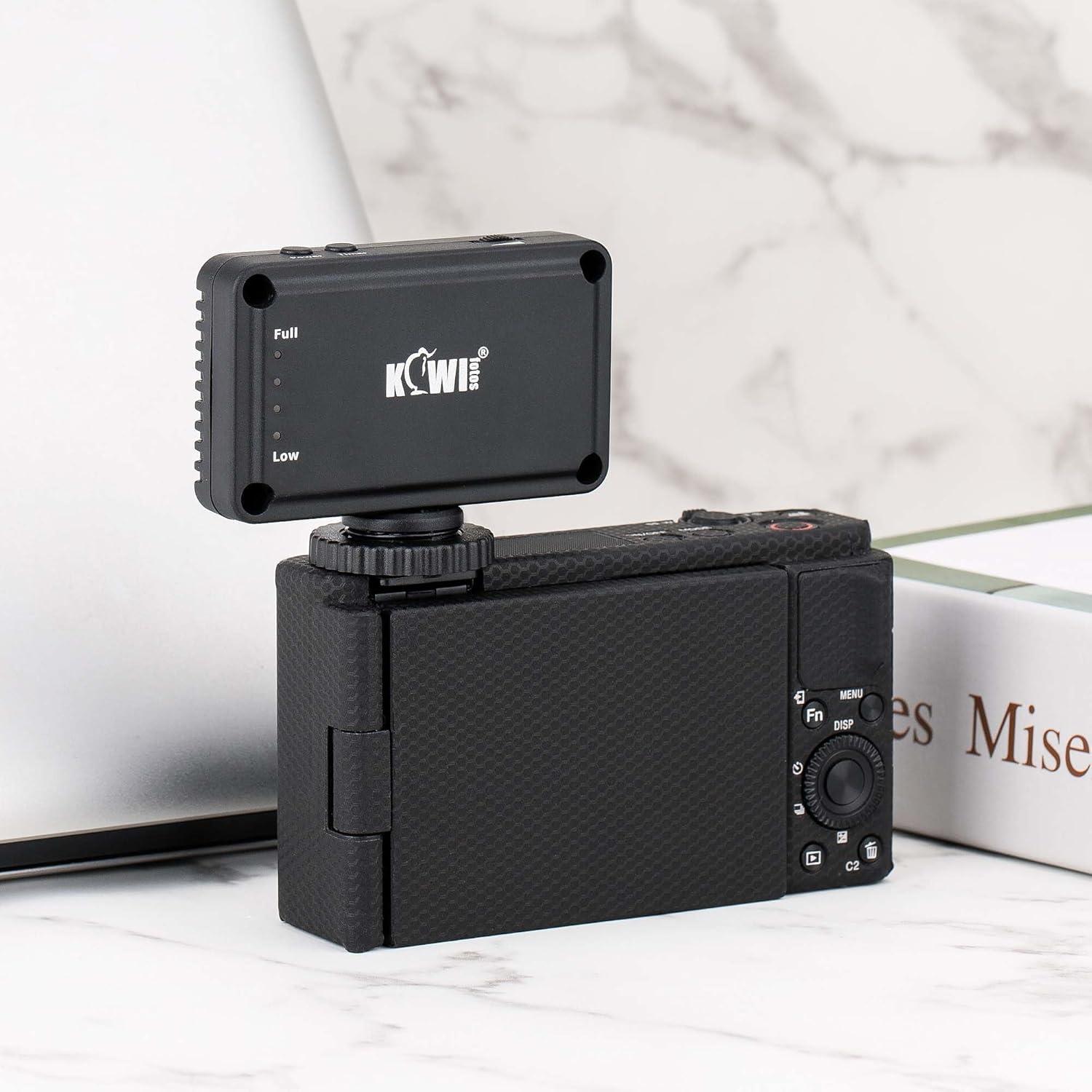 Mini Luz LED Kiwifotos para Vlogs y Grabación de Video