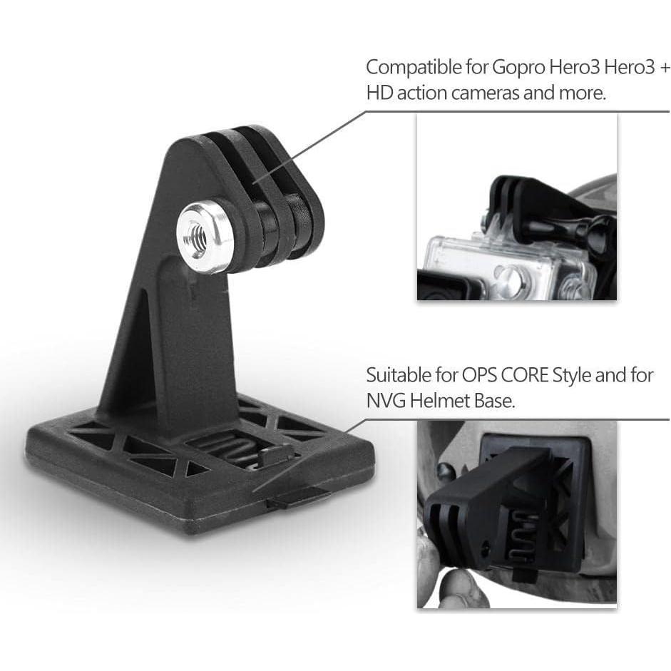 Adaptador de Montaje para Casco Flycoot - Compatible con GoPro y Cámaras de Acción