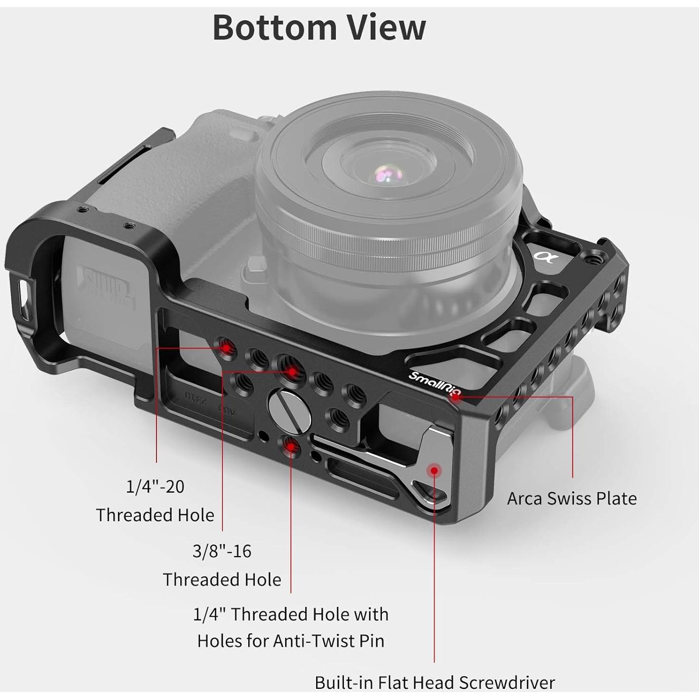 Jaula para Cámara Sony A6400 A6100 SmallRig 2310 - Protección y Montaje