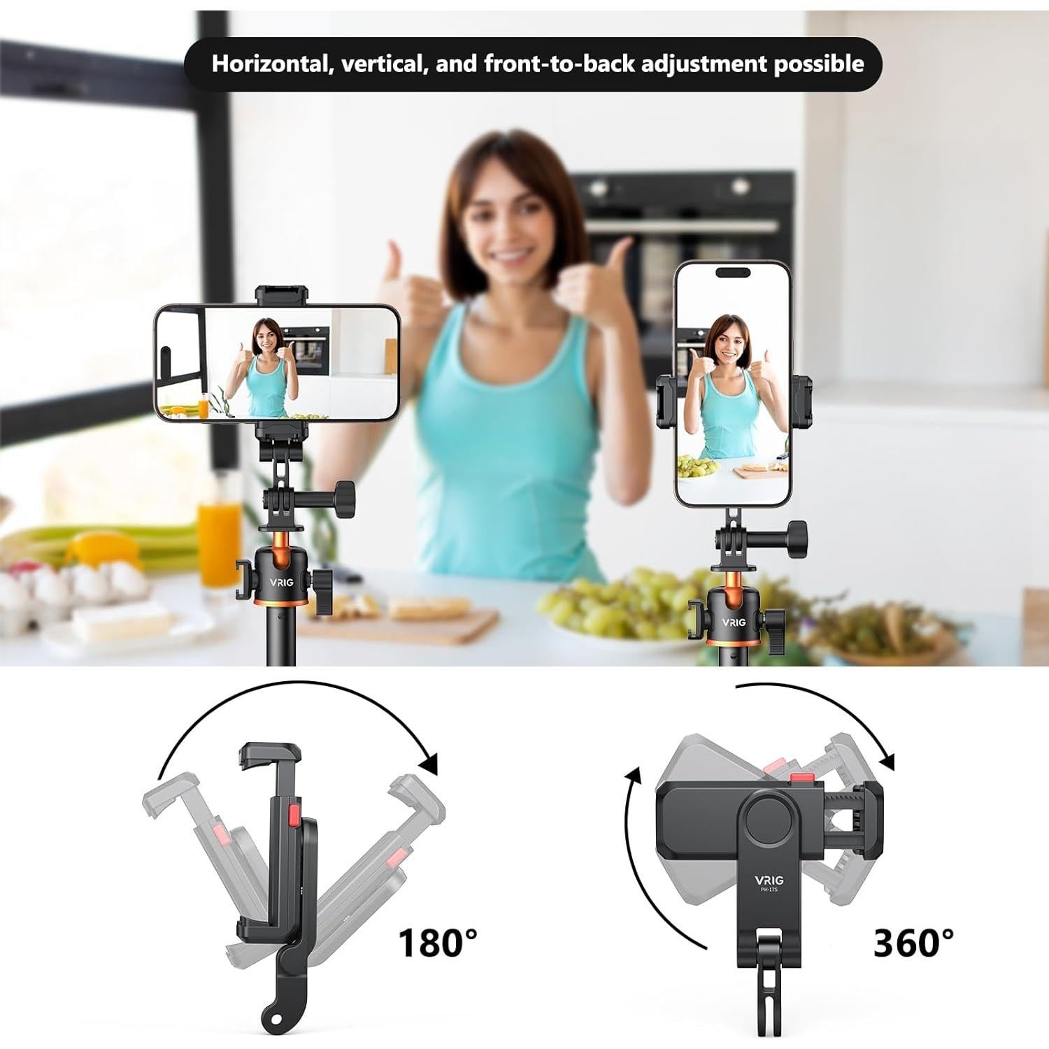 Soporte para Teléfono VRIG con Adaptador Zapata Caliente