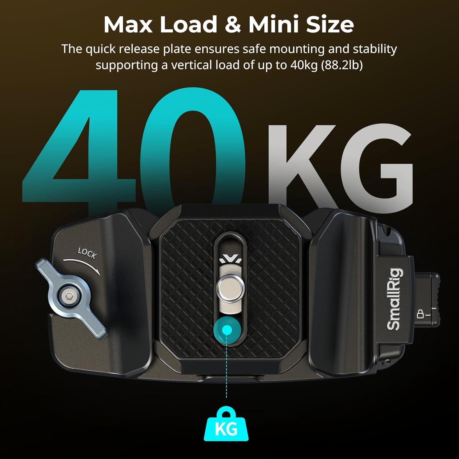 Clip de Cámara SmallRig 5053 con Placa Arca-Swiss 40kg