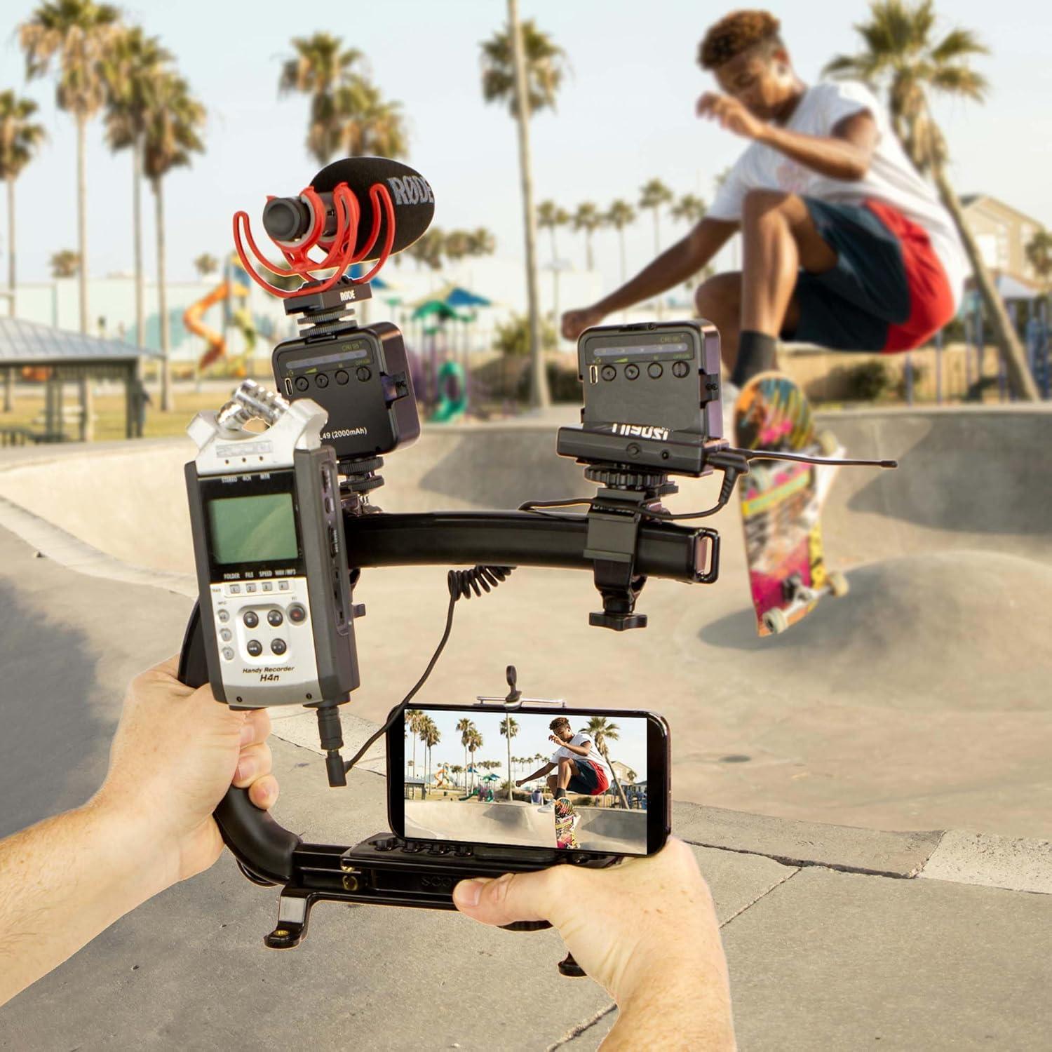 Mango Estabilizador de Cámara Scorpion EX con Zapata Fría Triple