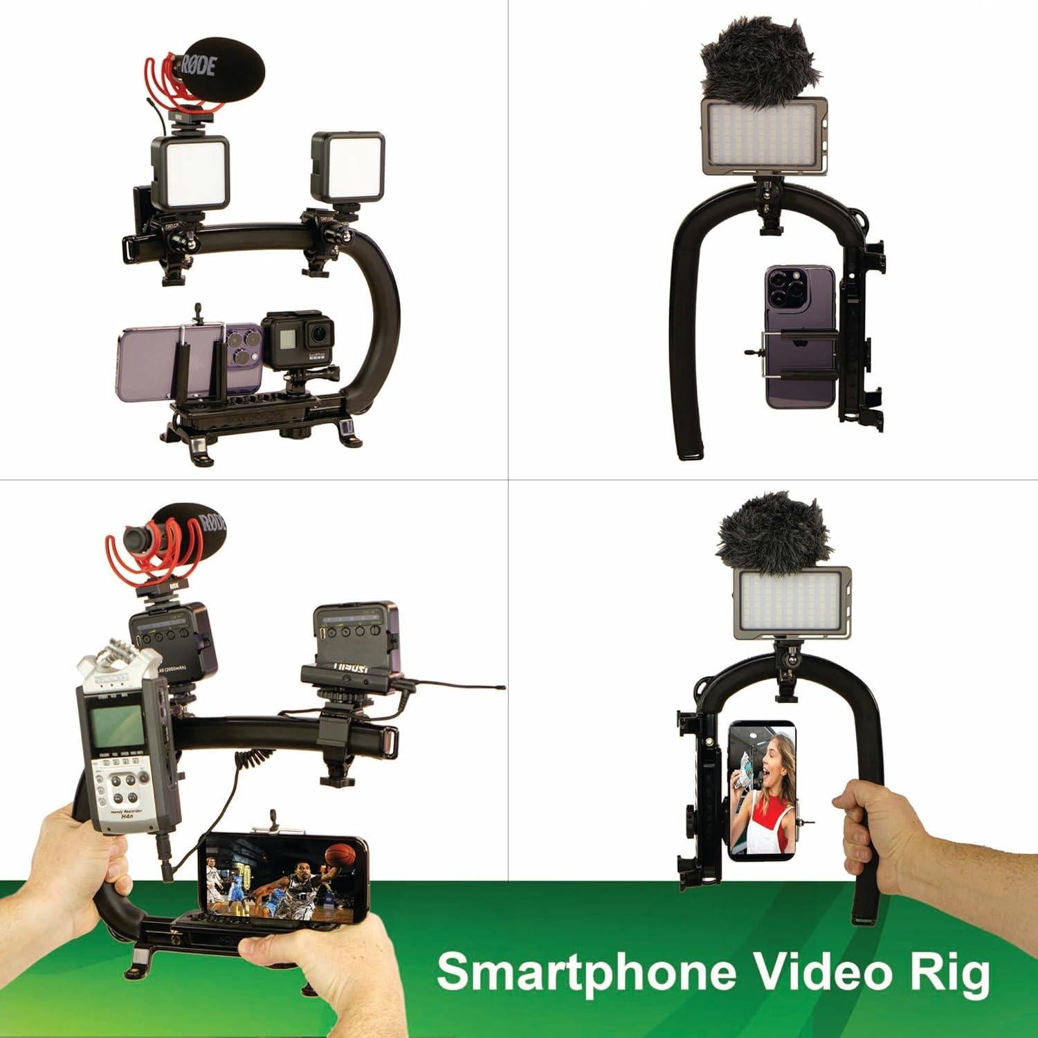 Mango Estabilizador de Cámara Scorpion EX con Zapata Fría Triple