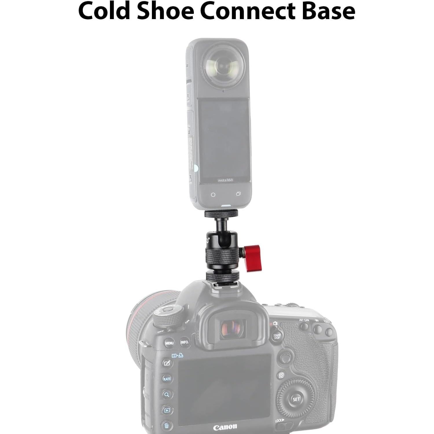 Adaptador de Montaje en Zapata Fría HSU para Trípode de Cámara