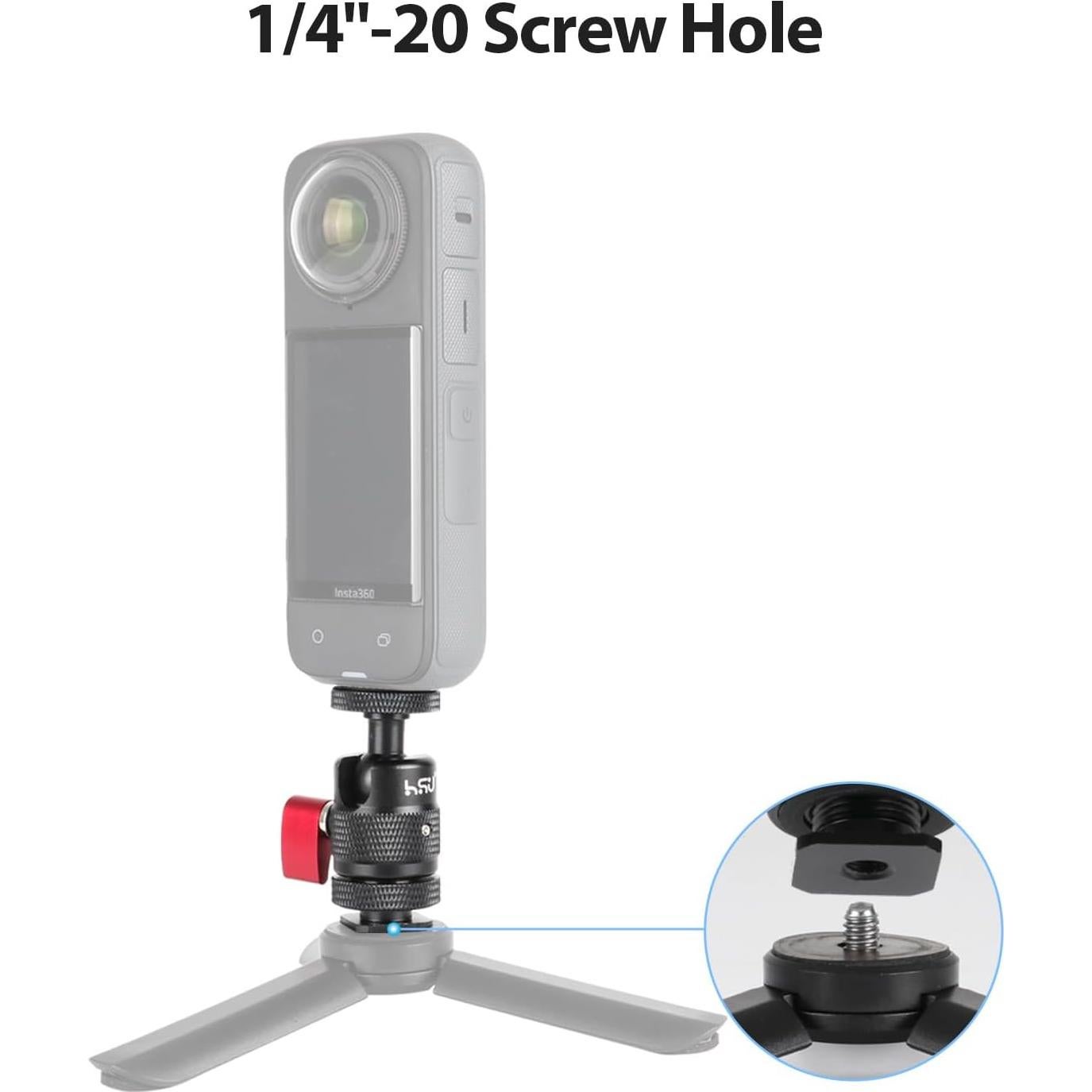 Adaptador de Montaje en Zapata Fría HSU para Trípode de Cámara