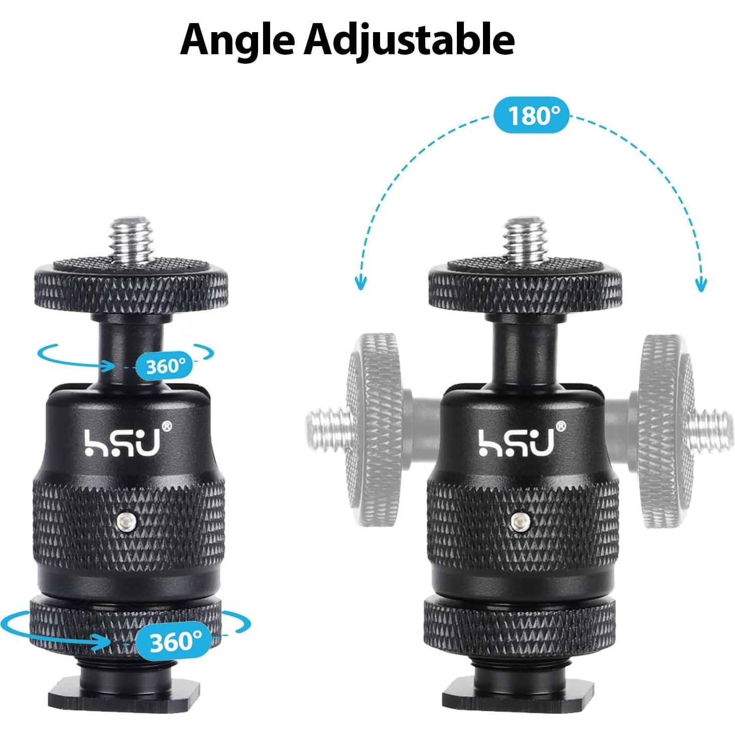 Adaptador de Montaje en Zapata Fría HSU para Trípode de Cámara