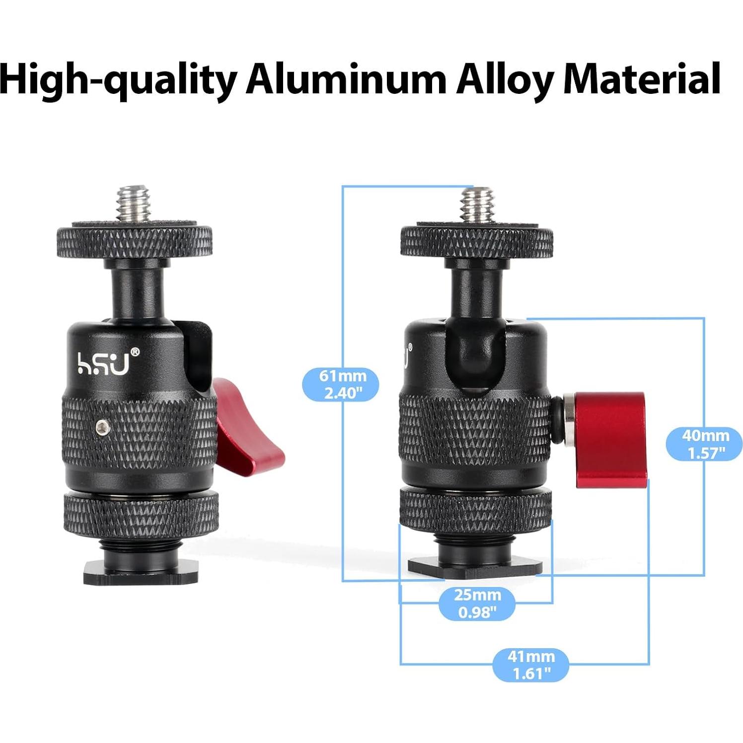 Adaptador de Montaje en Zapata Fría HSU para Trípode de Cámara