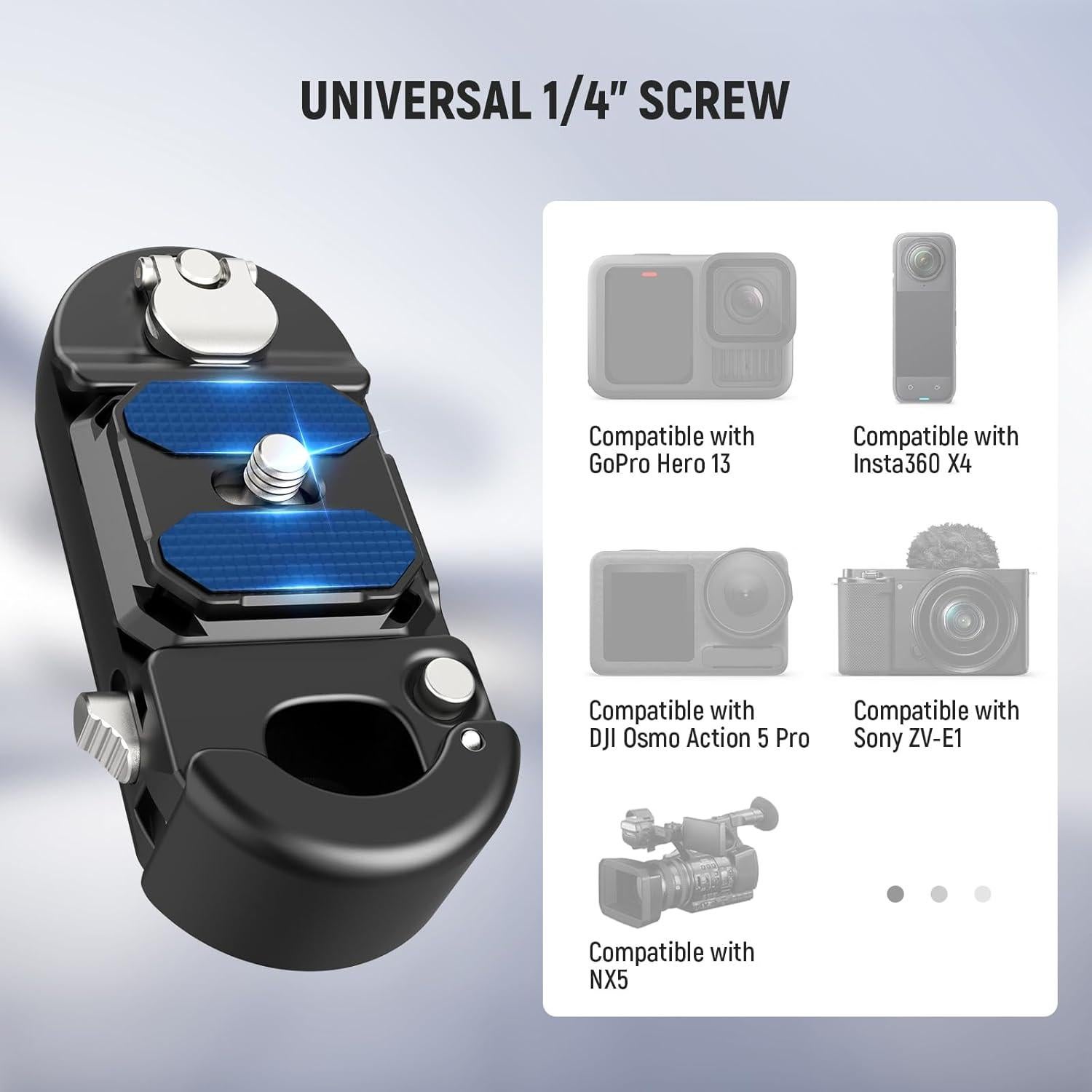 Clip de Cámara para Mochila NEEWER GP67 con Placa QR