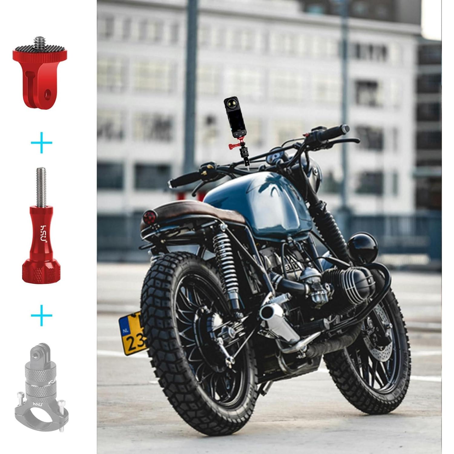 Adaptador de Montaje de Trípode HSU 1/4"-20 Aluminio Rojo