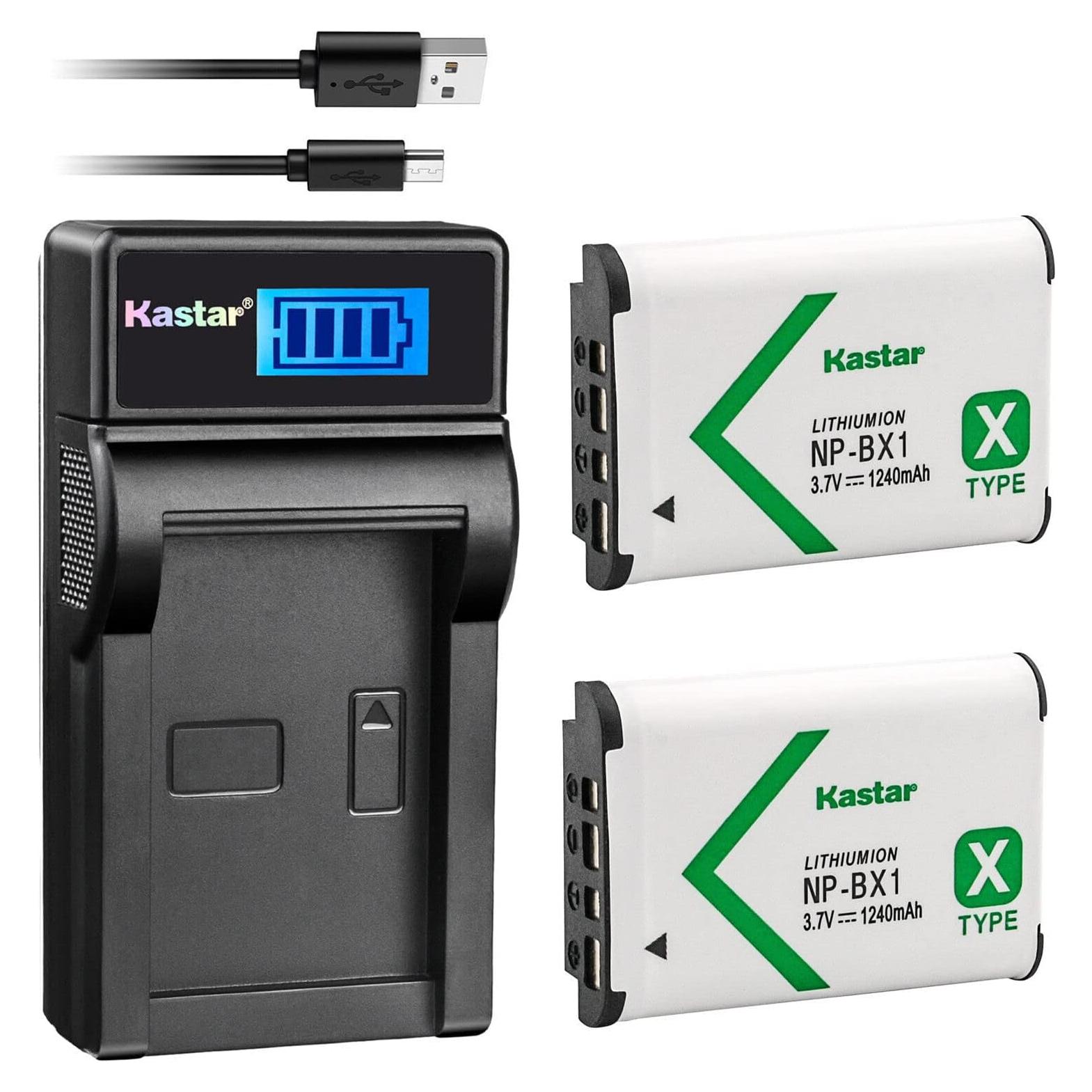 Cargador USB Kastar con 2 Baterías NP-BX1 para Sony