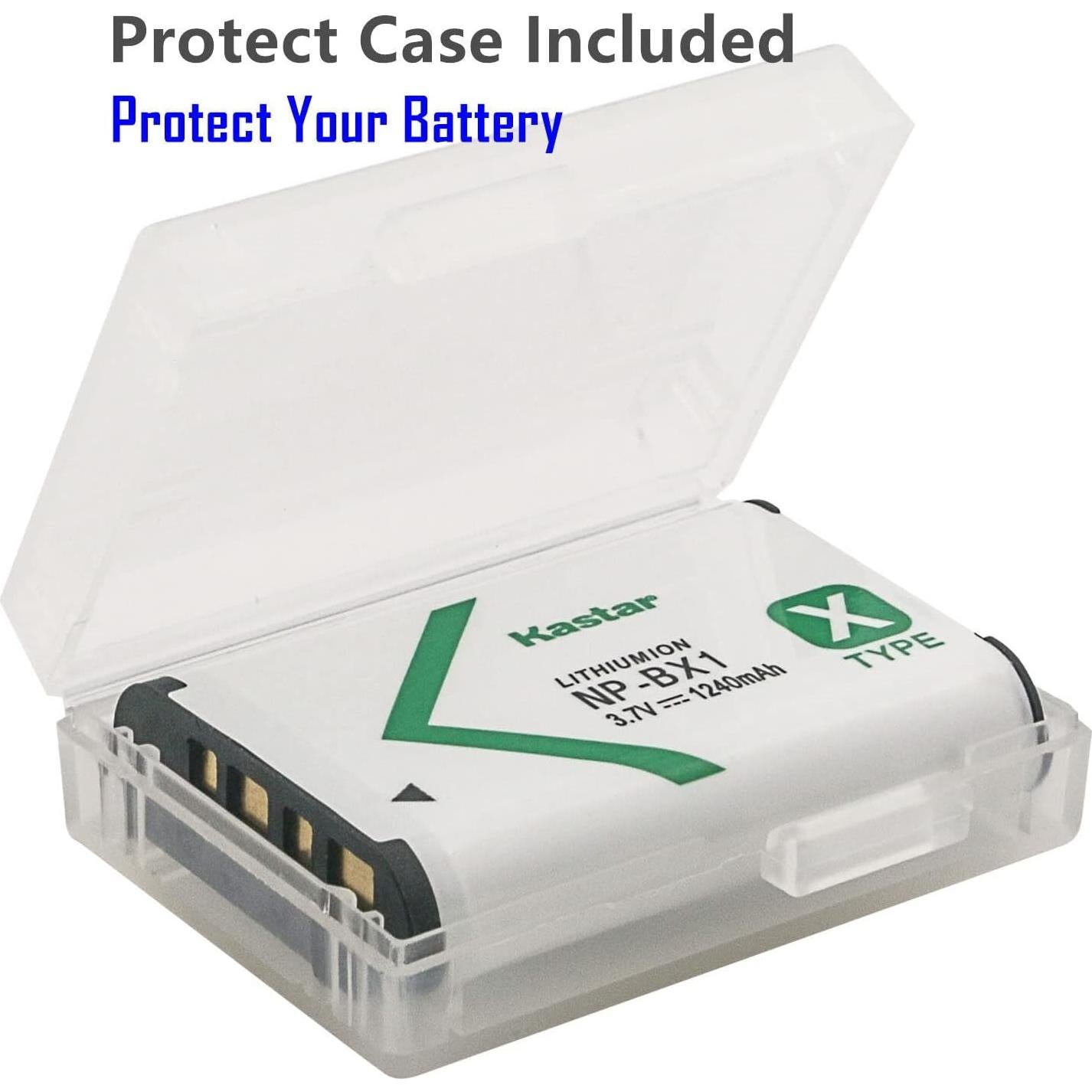 Cargador USB Kastar con 2 Baterías NP-BX1 para Sony