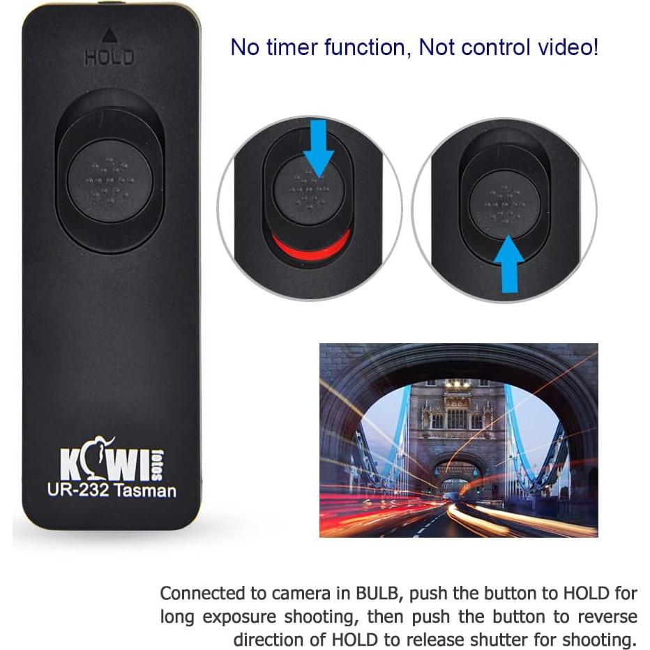 Control Remoto Kiwifotos para Cámaras Sony - Cable 70cm