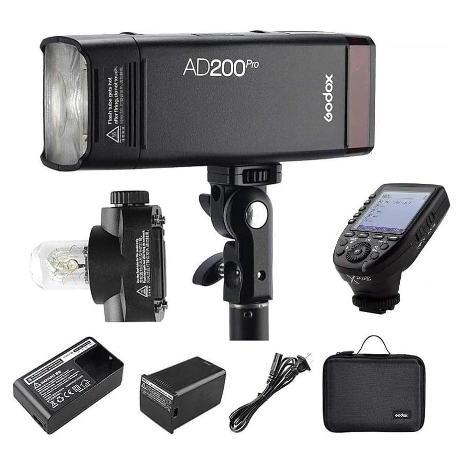 Flash Estroboscópico Godox AD200 Pro para Cámara Sony 200W TTL
