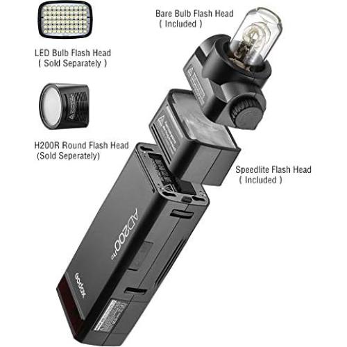 Flash Estroboscópico Godox AD200 Pro para Cámara Sony 200W TTL