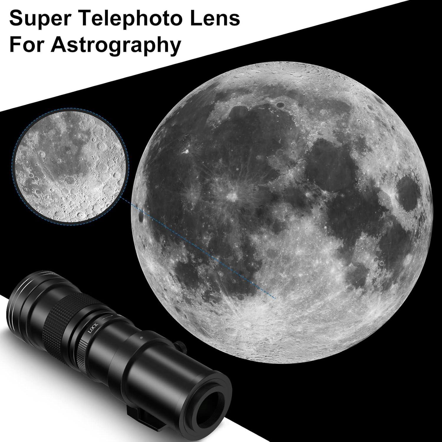 Lente Telefoto Zoom Lightdow 420-800mm F8.3 para Sony