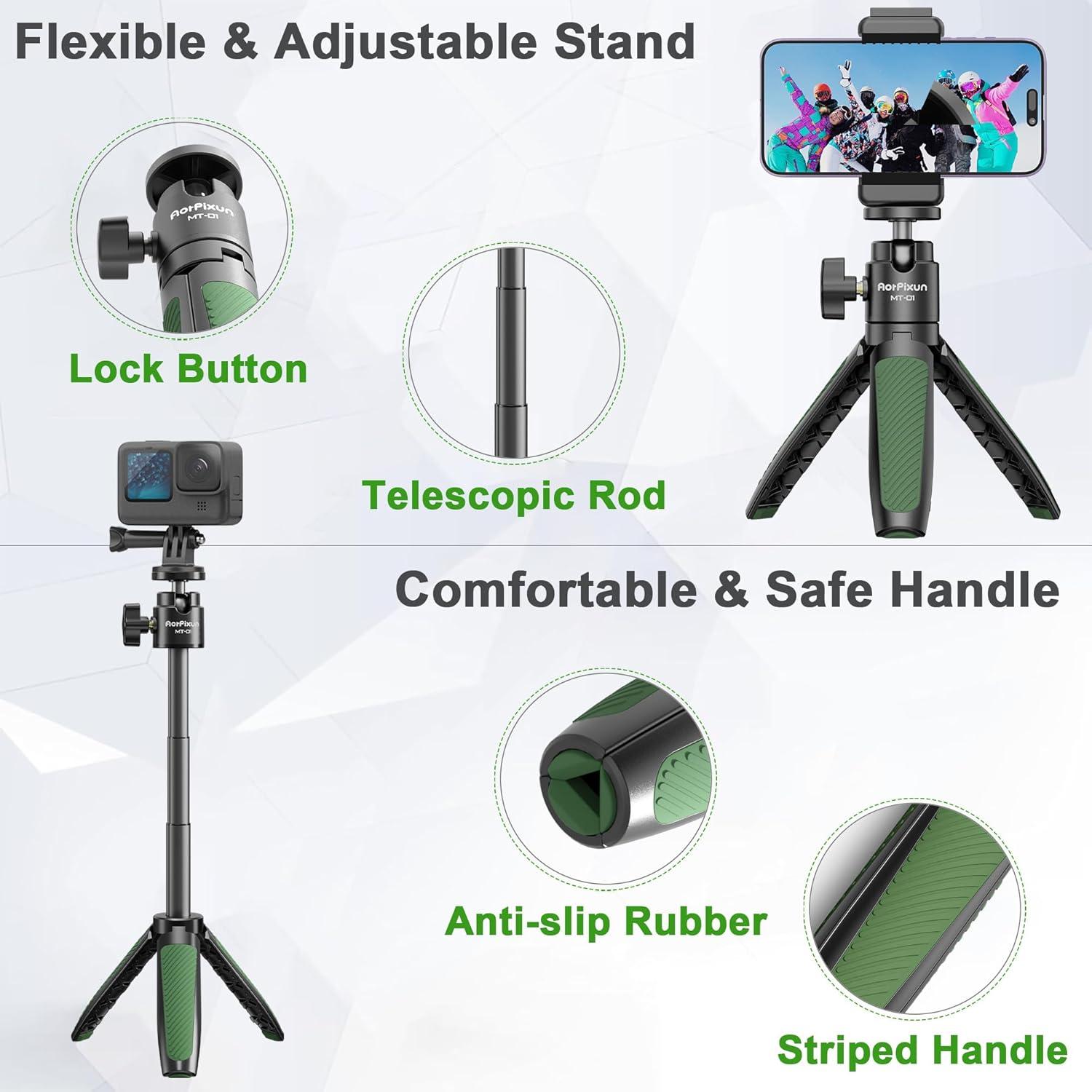 Mini Trípode Portátil AorPixun MT-01 para Cámara 32cm