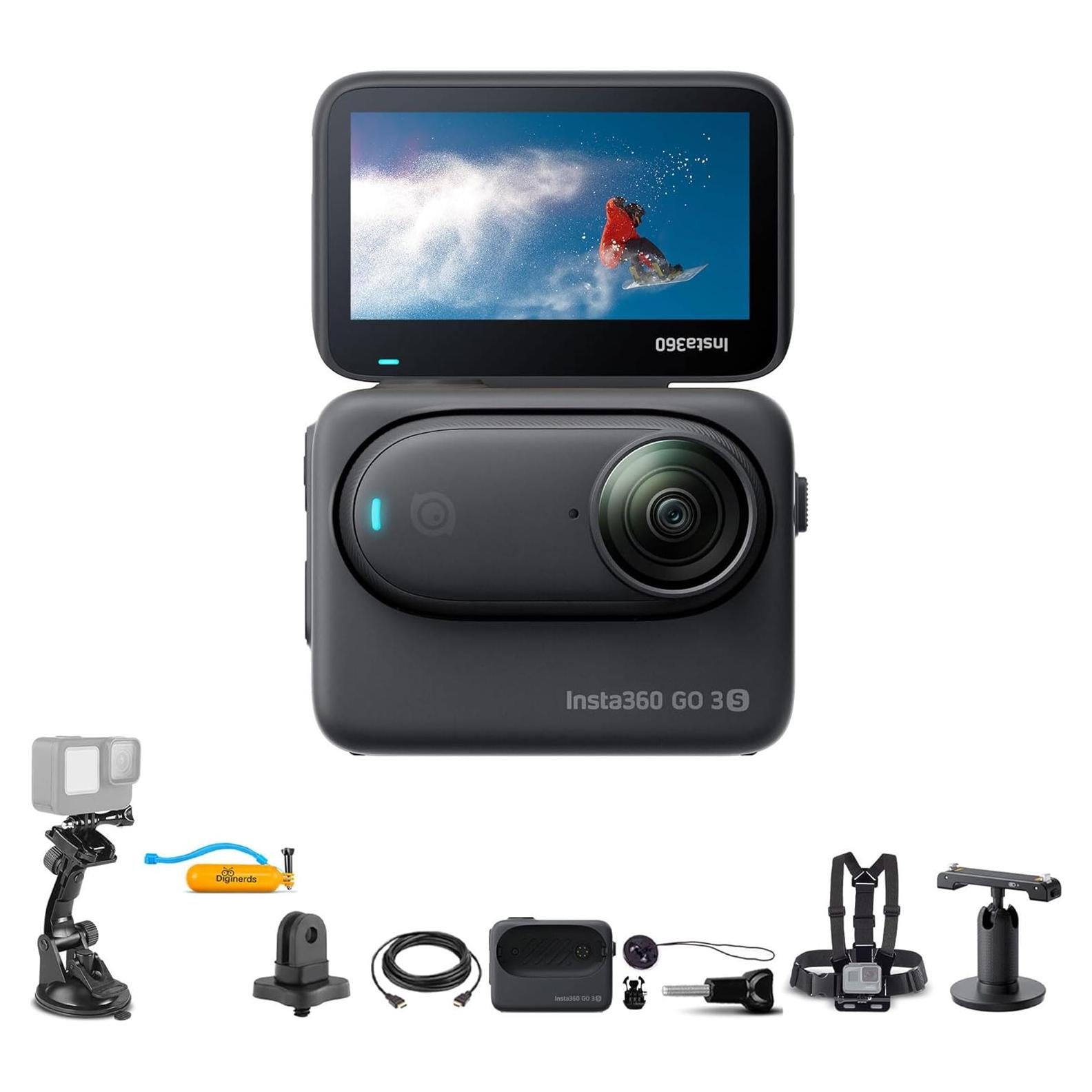 Cámara de Acción Insta360 GO 3S 128GB Negra 4K Estabilizada