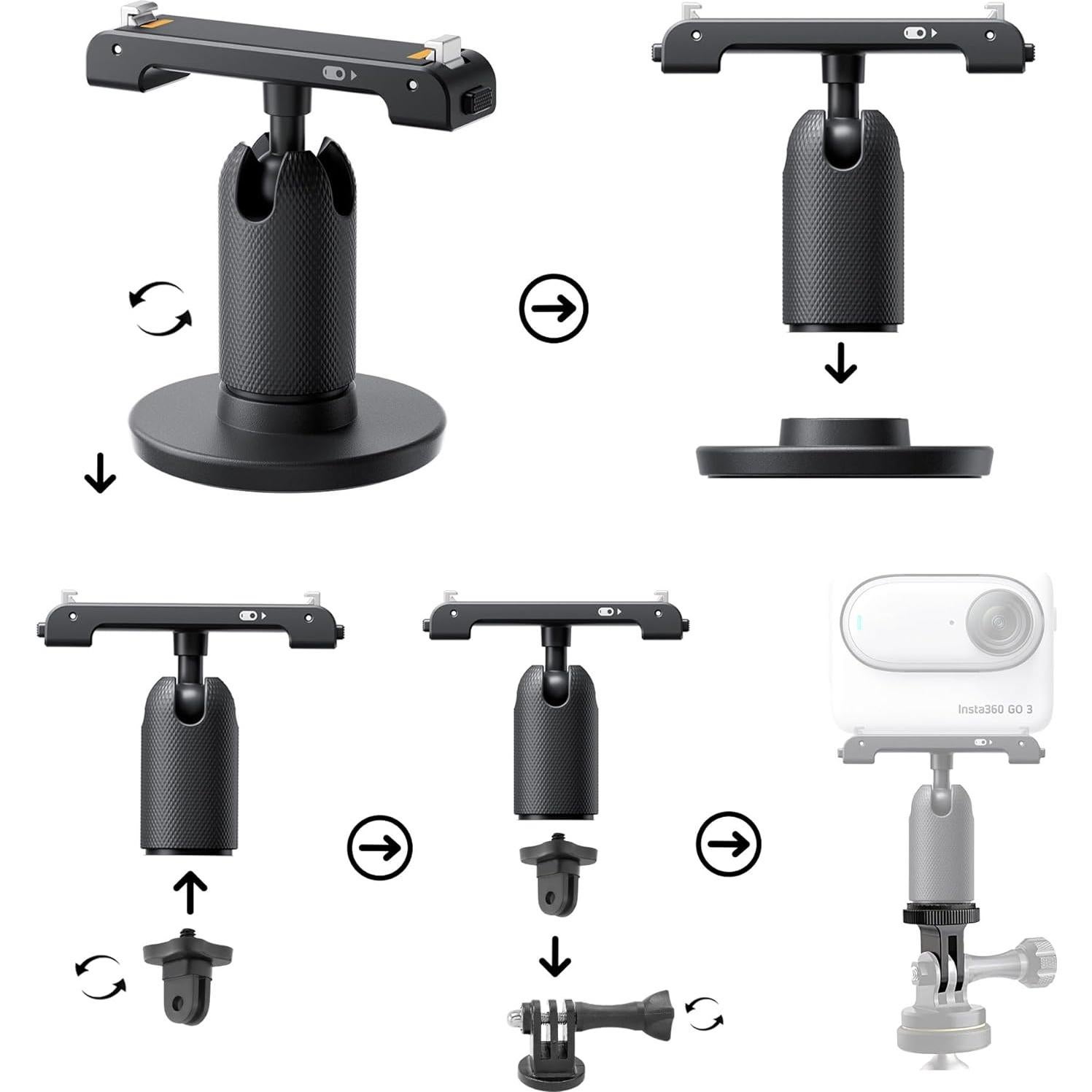 Cámara de Acción Insta360 GO 3S 128GB Negra 4K Estabilizada