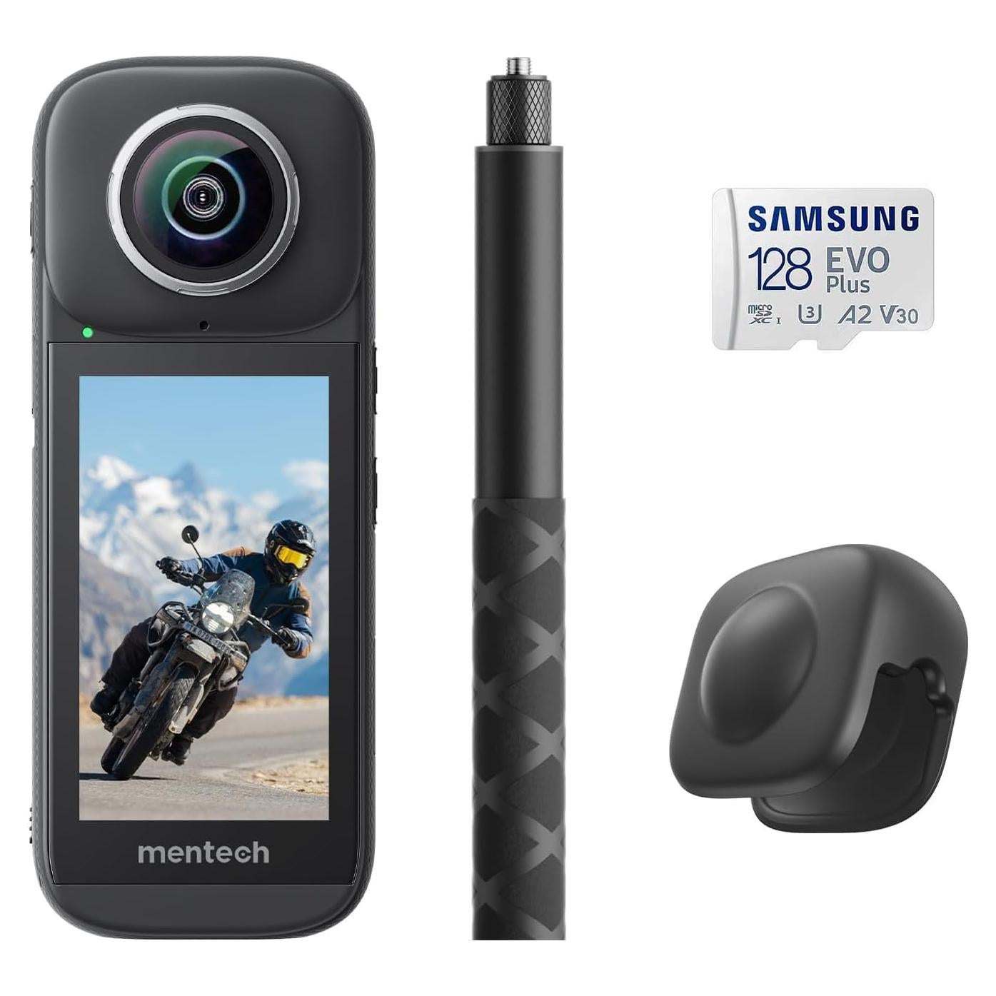 Cámara de Acción Mentech PanoX V3 8K 360° Impermeable