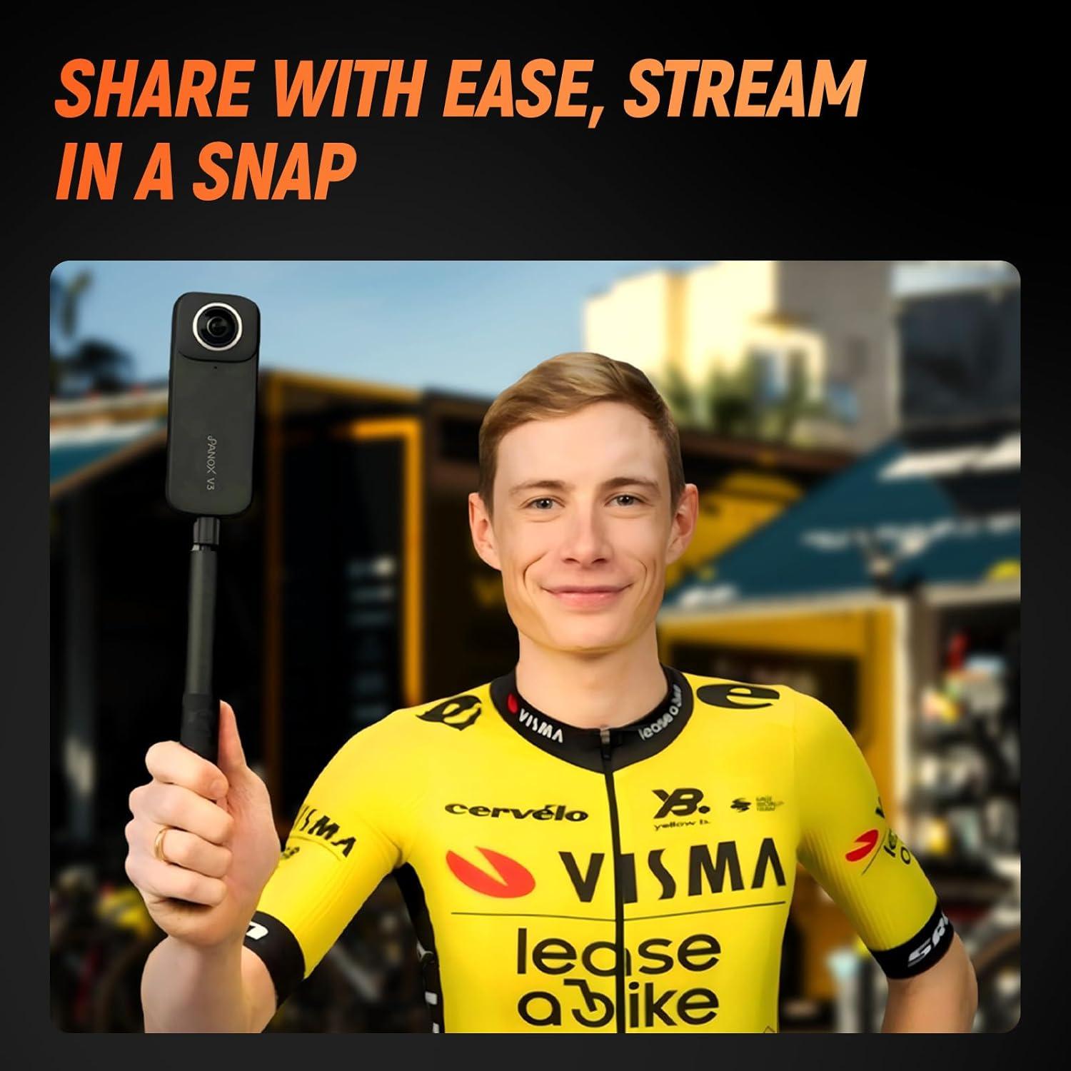 Cámara de Acción Mentech PanoX V3 8K 360° Impermeable