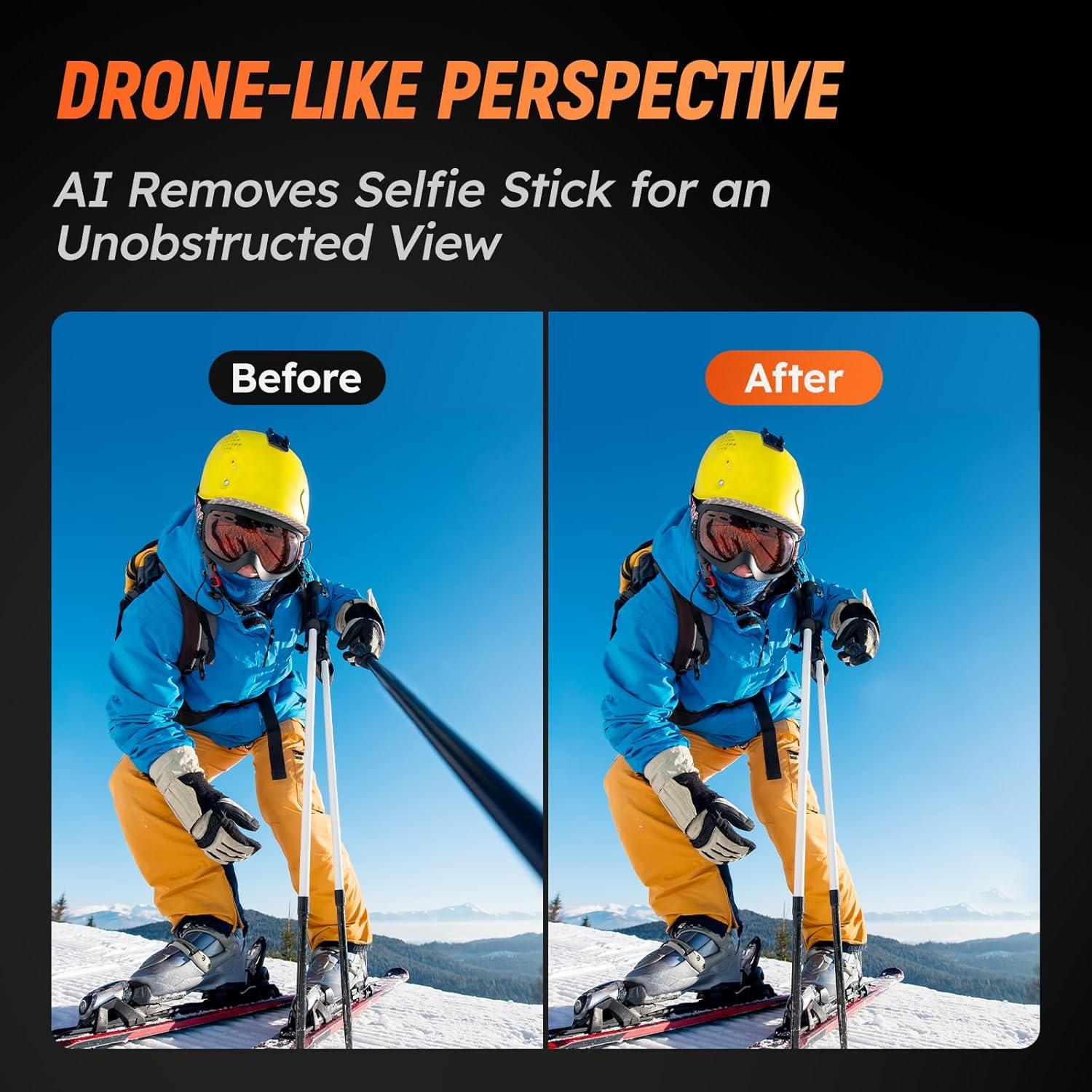 Cámara de Acción Mentech PanoX V3 8K 360° Impermeable