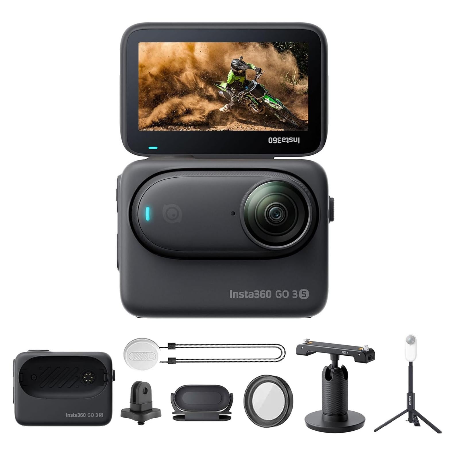 Cámara de Acción Insta360 GO 3S 64GB Negra 4K Impermeable