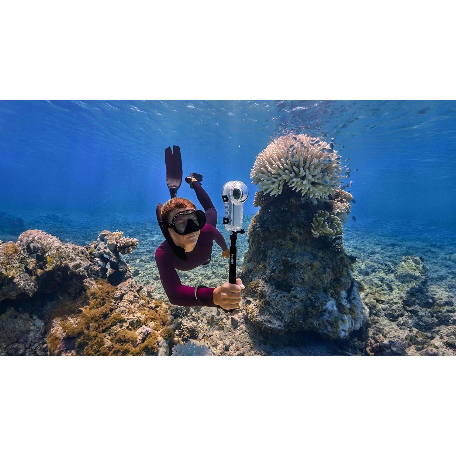 Cámara de Acción 360 Insta360 X4 con Paquete de Buceo