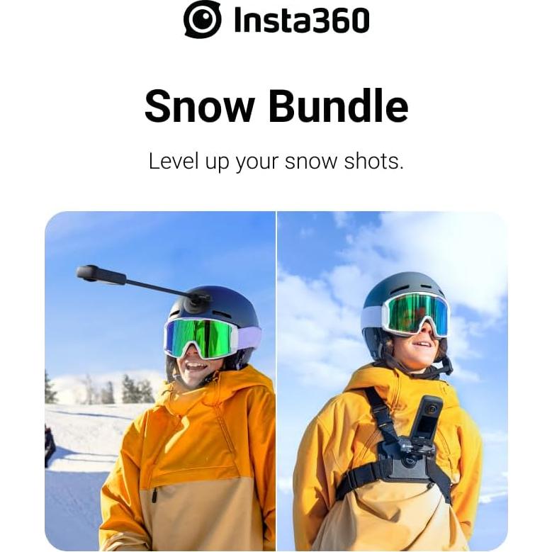 Cámara de acción 360 Insta360 X3 5.7K HDR 72MP con accesorios