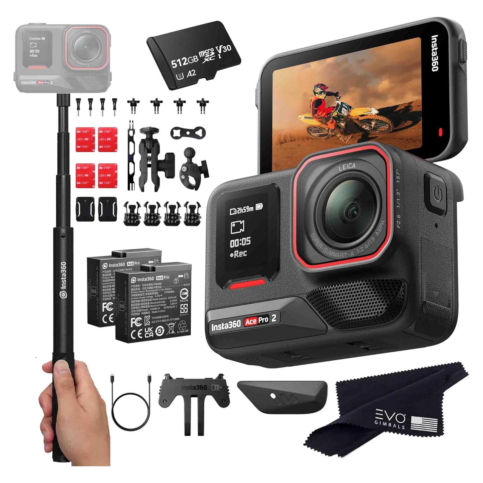 Cámara de Acción Insta360 Ace Pro 2 8K Impermeable 512GB