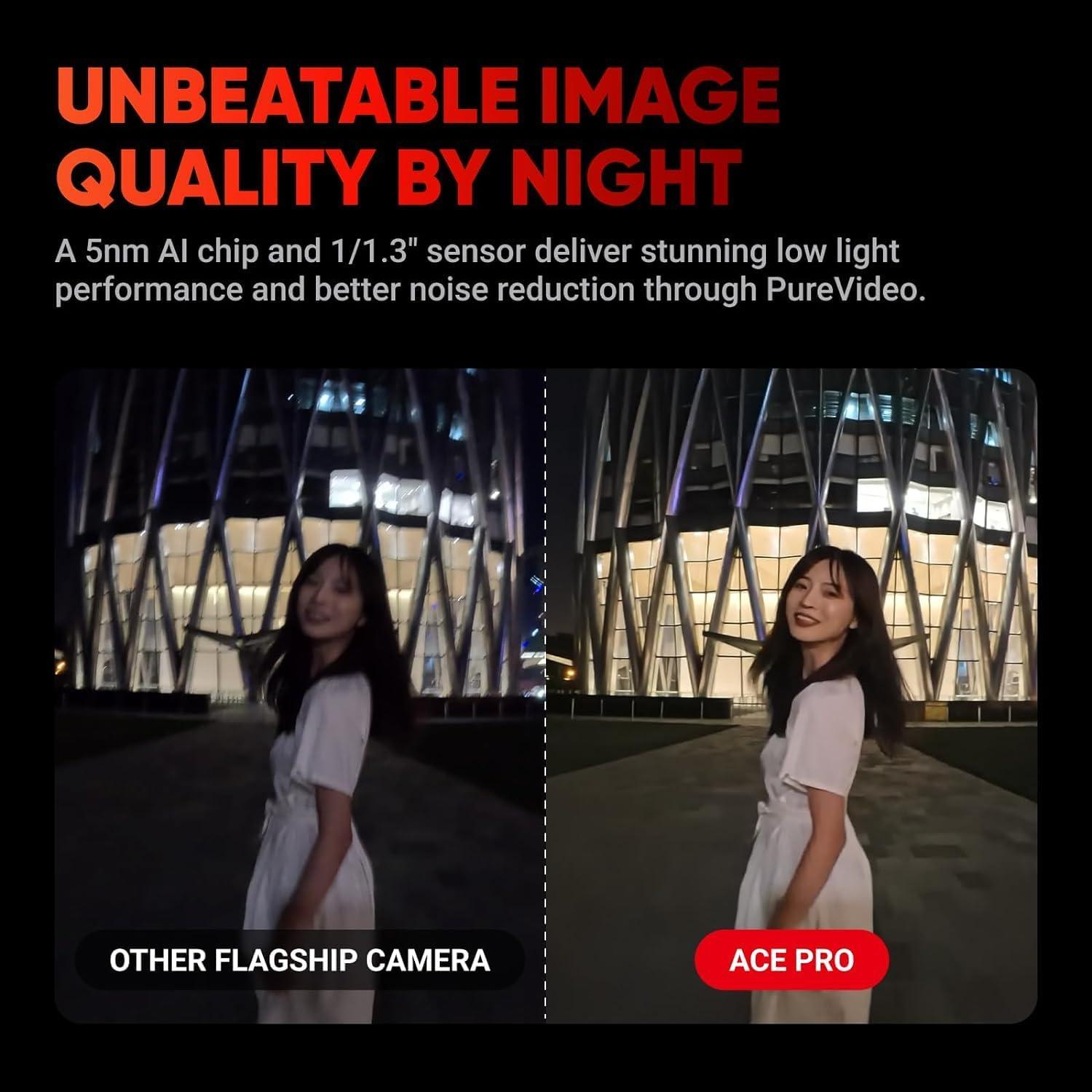 Insta360 Ace Pro - Waterproof Action Camera Co-Engineered with Leica, Flagship 1/1.3"" Sensor, 8K24, 4K120fps, 48MP, Active HDR, 2.4"" Flip Screen|Bundle Includes Multi Mount, 256GB Card, Black