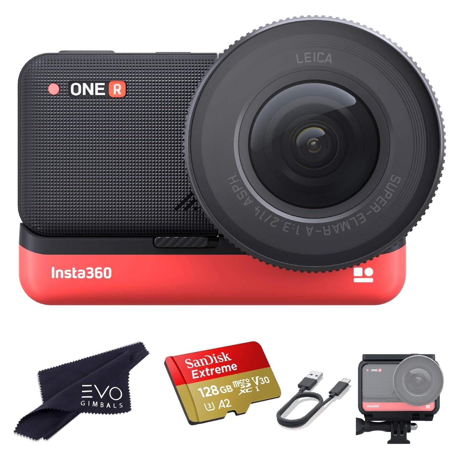 Cámara de acción Insta360 ONE R 1" 5.3K 30fps + 128GB