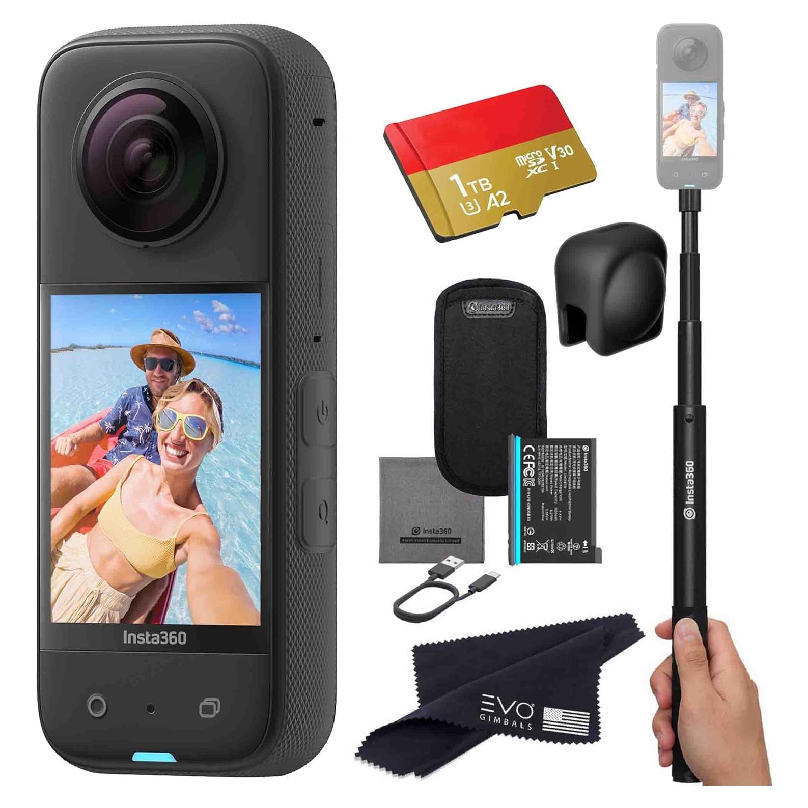 Cámara de Acción 360 Insta360 X3 5.7K 48MP a Prueba de Agua