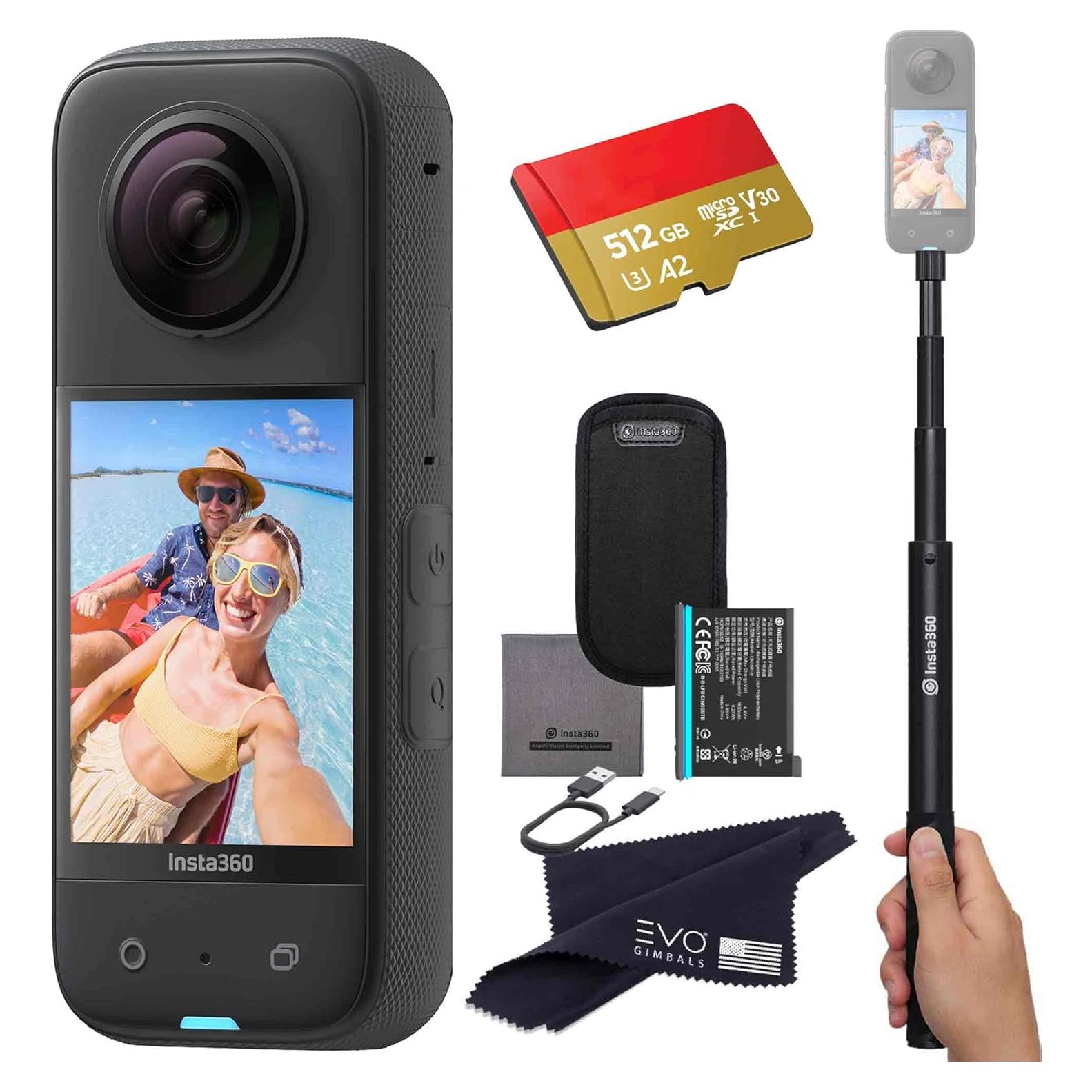 Cámara de Acción 360 Insta360 X3 48MP 5.7K con Accesorios