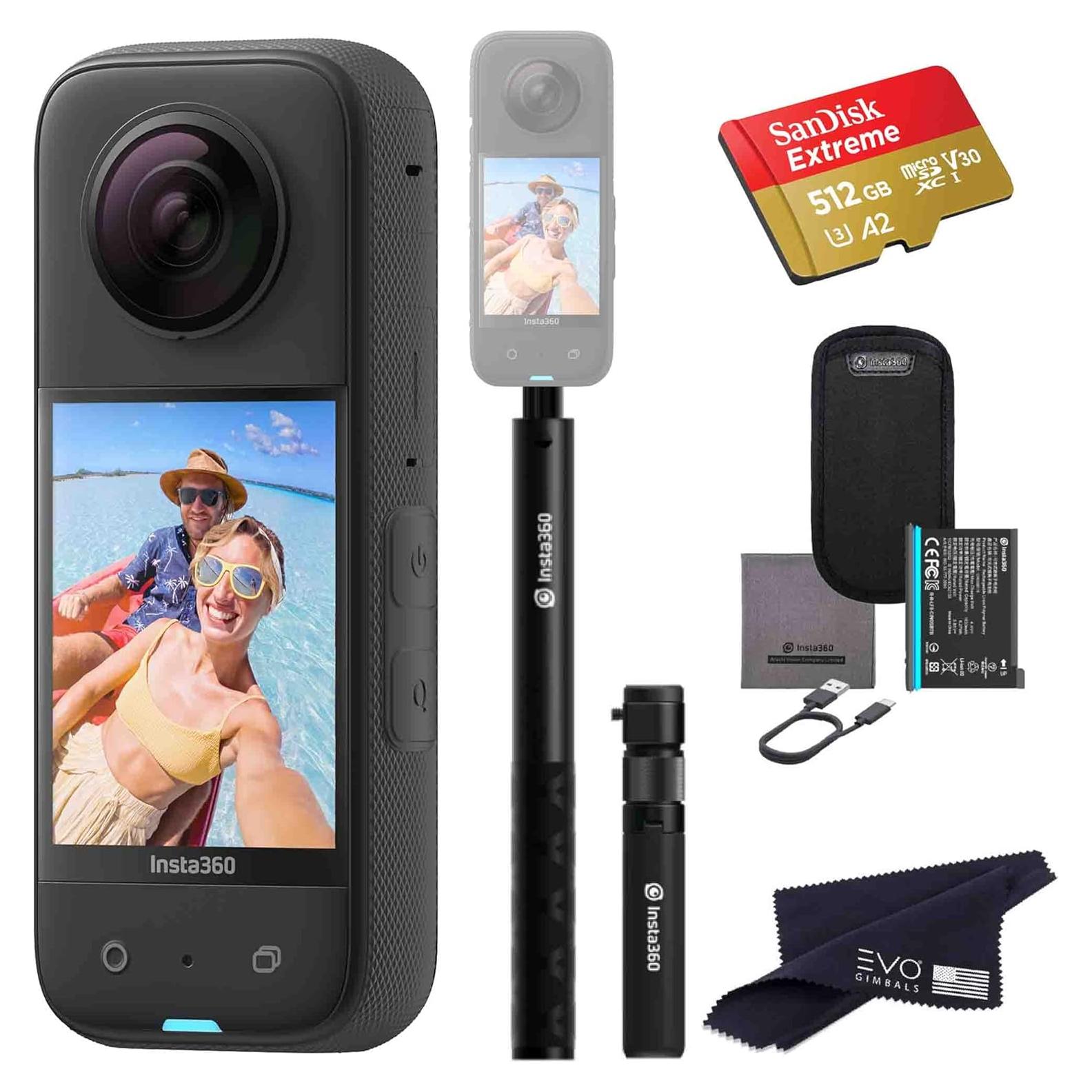 Cámara de Acción 360 Insta360 X3 con Paquete Bullet Time 512GB