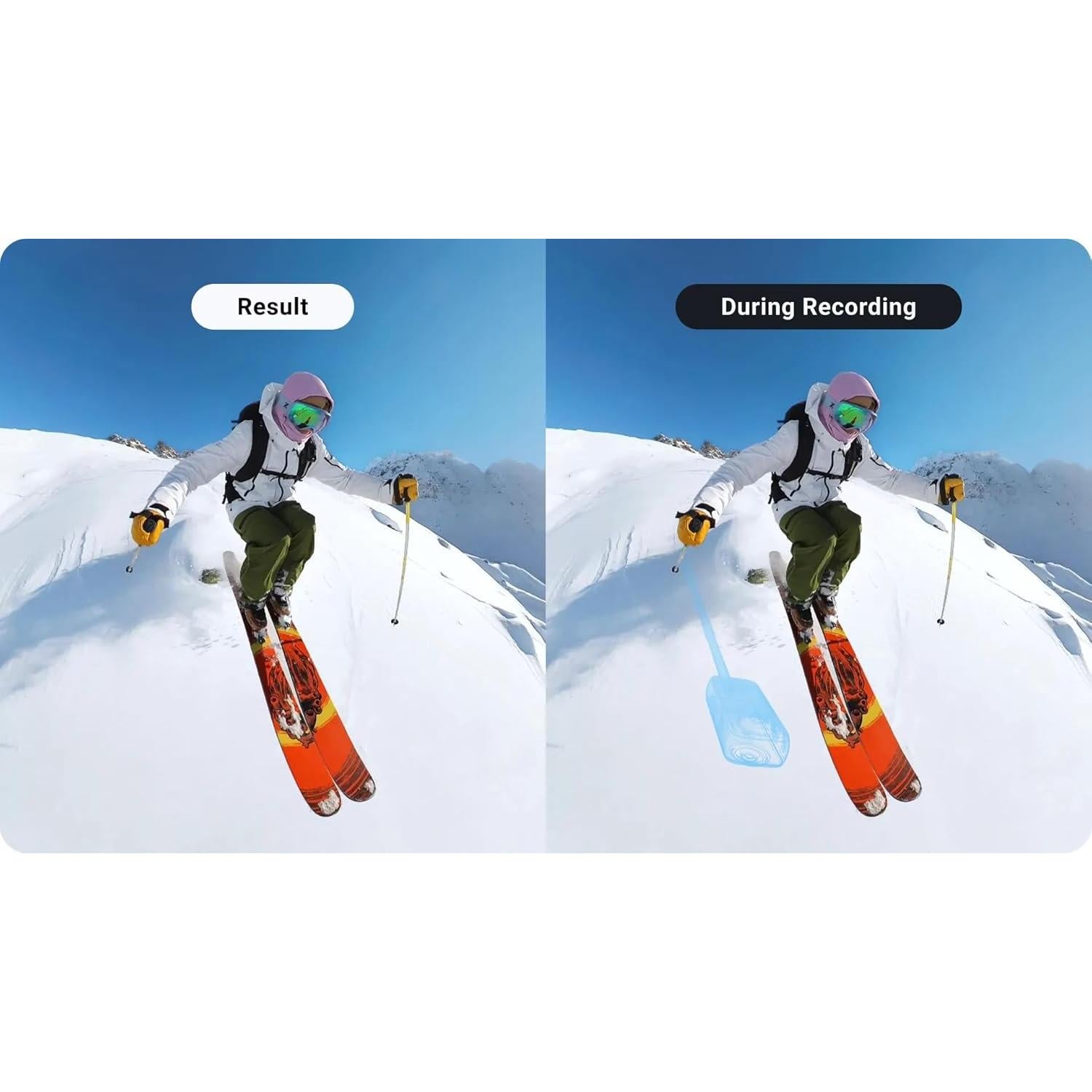 Soporte para Esquí Insta360 CINSBAVQ-ALT4, Negro, Ajustable