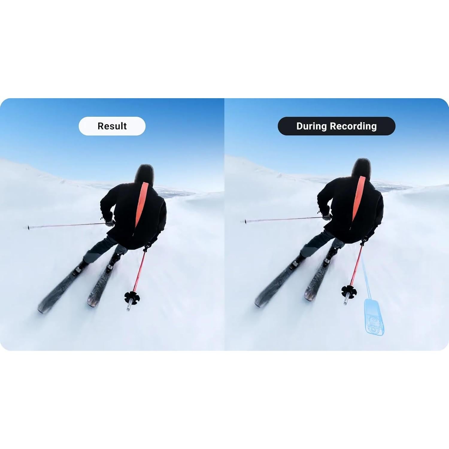 Soporte para Esquí Insta360 CINSBAVQ-ALT4, Negro, Ajustable