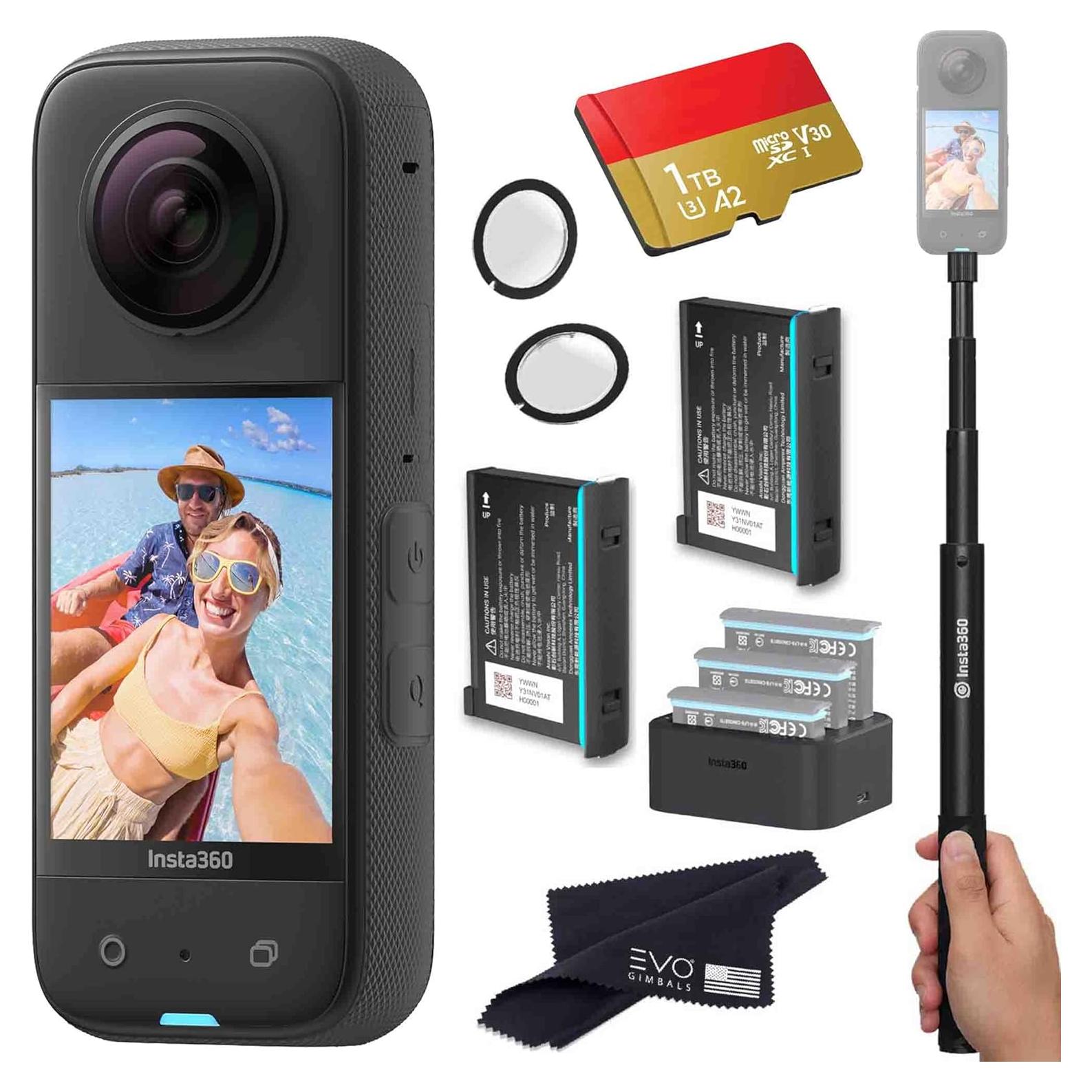 Cámara de Acción 360 Insta360 X3 con Accesorios y 1TB