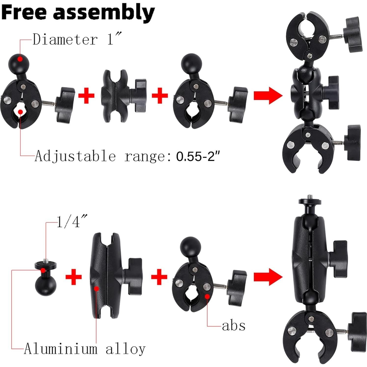 Soporte de Manillar PellKing para Motocicleta y Bicicleta 154.94 cm
