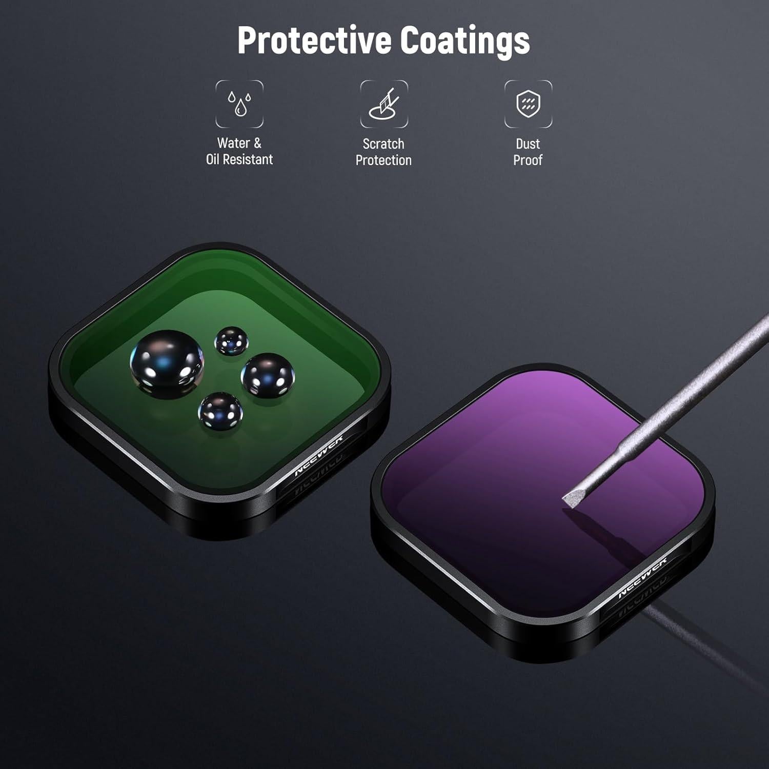 Juego de Filtros ND y CPL NEEWER para Insta360 Ace Pro - 4 Piezas