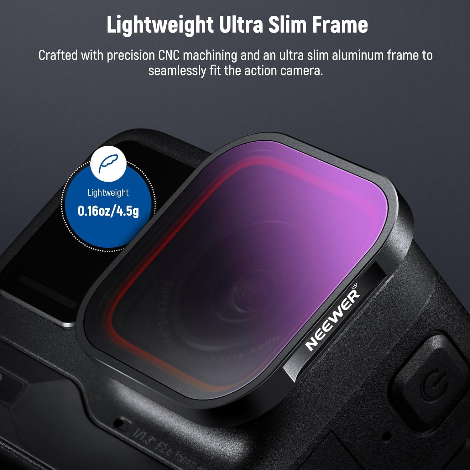 Juego de Filtros ND y CPL NEEWER para Insta360 Ace Pro - 4 Piezas