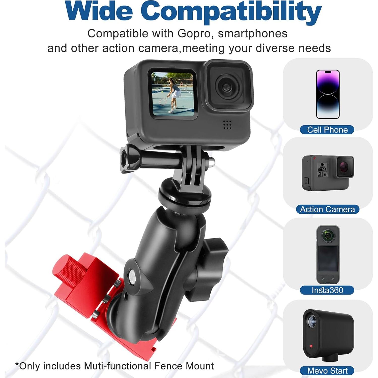 Soporte de Cerca Ajustable ChromLives para Gopro y Smartphone