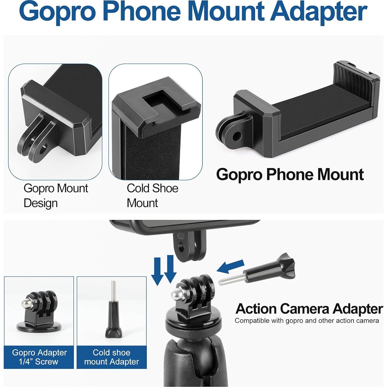 Soporte de Cerca Ajustable ChromLives para Gopro y Smartphone